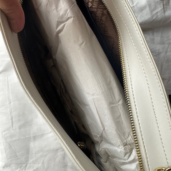 Love Moschino Cream Quilted Shoulder Bag - Picture 5 of 7